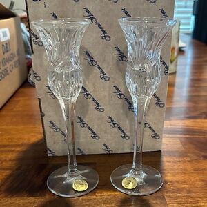 Princess House Crystal Candle Holders